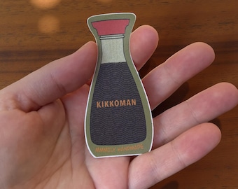 Adesivo de vinil para molho de soja: Decalque à prova d'água Kikkoman