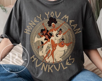 Chemise rétro Disney Hercules Diva The Muses Honey You Mean Hunkules, T-shirt Disney The Muses, chemise Hervules Disney, voyage entre filles Disneyworld
