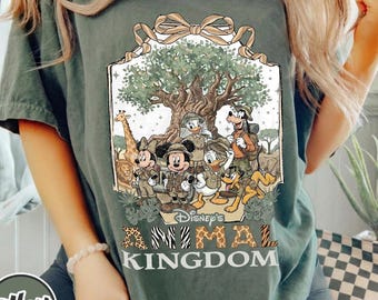 Camiseta vintage de Mickey y sus amigos con temática de safari, camiseta Disney Safari Mode, camiseta Animal Kingdom Safari, camiseta Mickey Safari, camiseta WDW