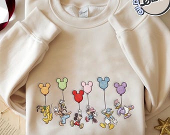 ディズニーワールドパーク刺繍入りスウェットシャツ What a Wonderful