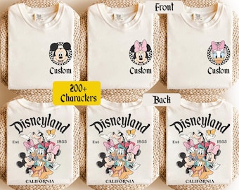 Personalized Disneyland Family Trip Shirts: Comfort Colors Cotton Tee