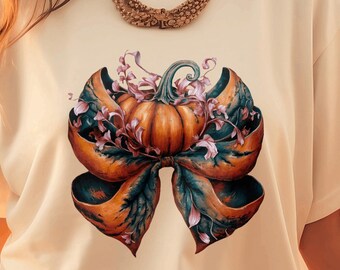 Coqueta de Halloween Arco calabaza PNG Paquete Camisa de Halloween Diseño de sublimación Png Descarga digital Temporada espeluznante Png Arco de Halloween PNG