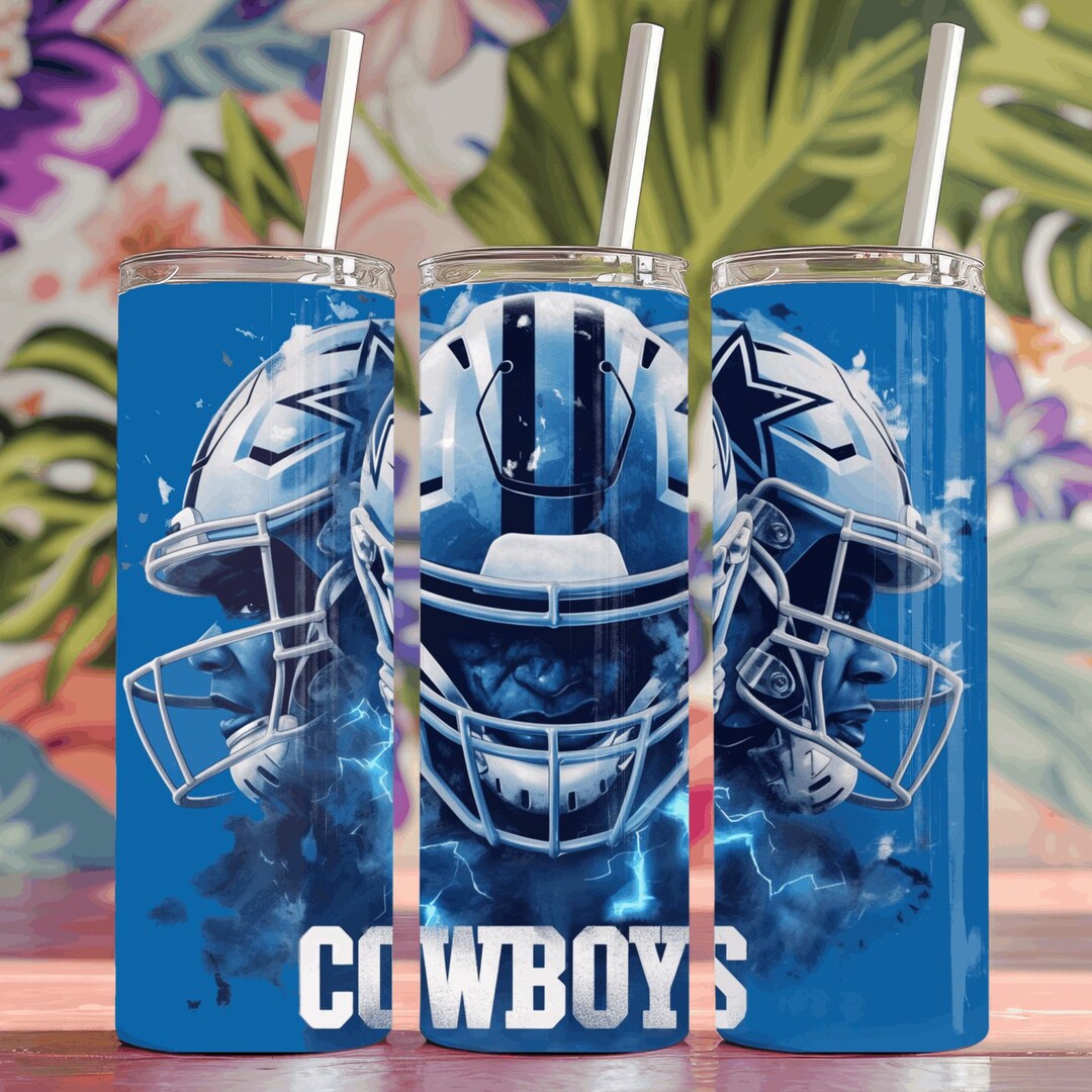 Cowboy 20oz Football Tumbler Wrap PNG | Sports Mascot Sublimation ...