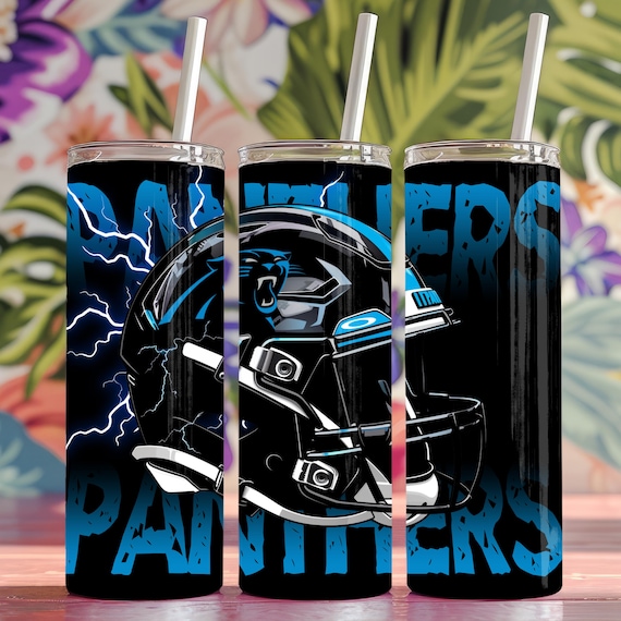 Panther 20oz Skinny Tumbler Wrap PNG | Sport Tumbler Sublimation Design | Mascot Football Digital Download