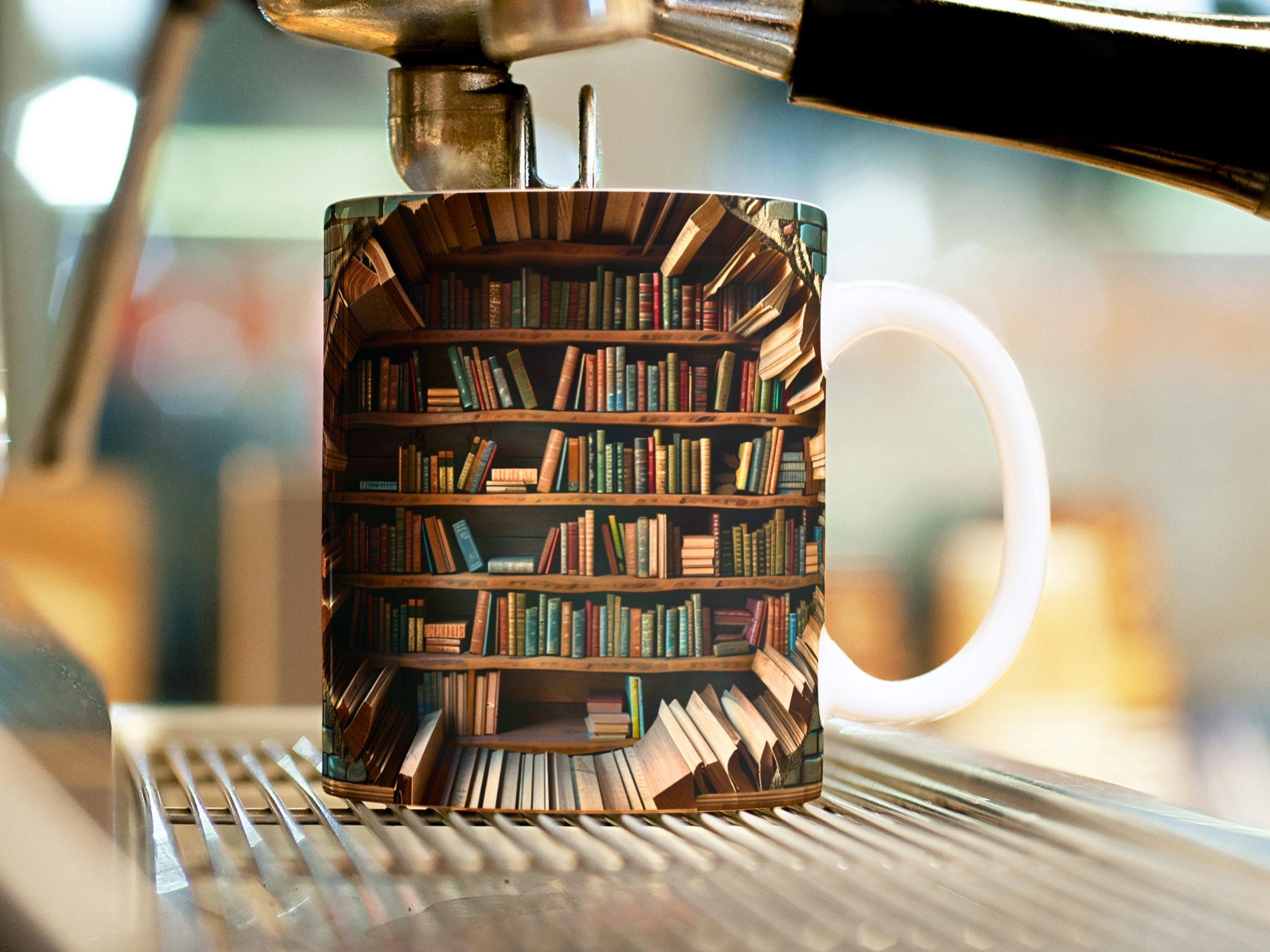 Bookshelf mug