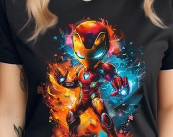 Cartoon Character T-Shirt PNG Bundle, DTF Transfer Design Pack, Comic Art Printable, Digital Download