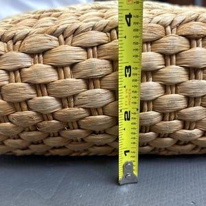 Brighton Sadie Straw Brown Leather Trim Shoulder Tote Bucket Handbag FS Charity image 8