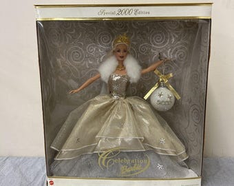 Happy Holiday Barbie 2000, Special 2000 Edition MIB NRFB - 28269 FS Bnfts Chrty