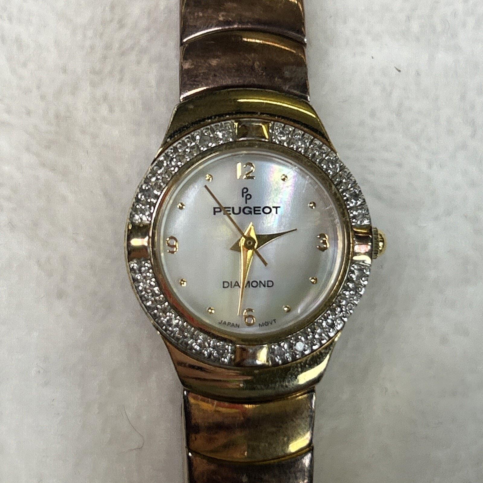 Vintage Peugeot Gold Diamond and Mother of Pearl Classic 