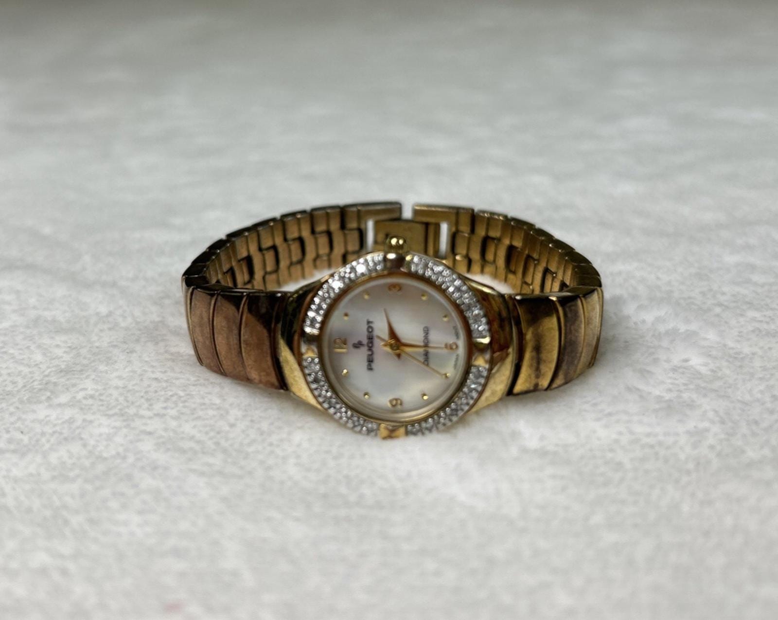 Vintage Peugeot Gold Diamond and Mother of Pearl Classic 