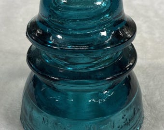 Hemi Teal CD 154 Hemingray-42 Made in U.S.A. Glass Insulator Benefits Charity