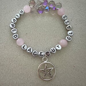 Custom Beaded Bracelet with charm