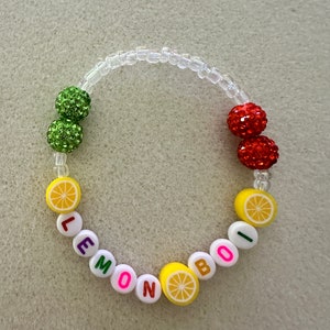Silly Beaded Bracelet with Custom Text