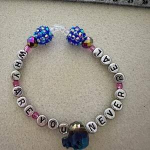 Bracciale con perline personalizzato con teschio