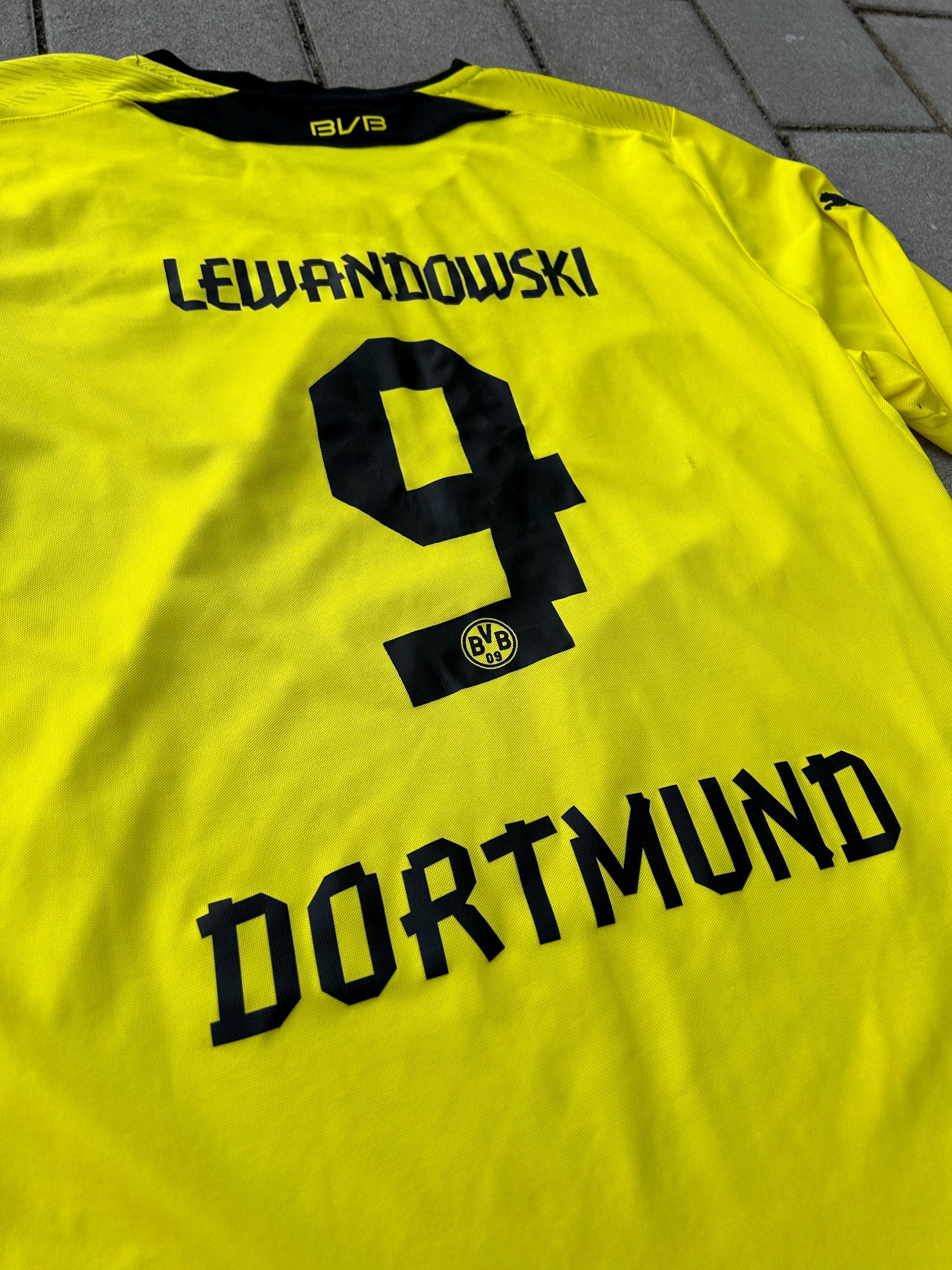 Borussia Dortmund 2013/14 Authentic Home Shirt Lewandowski Borussia Dortmund 2013/14 Authentic Home Shirt Lewandowski