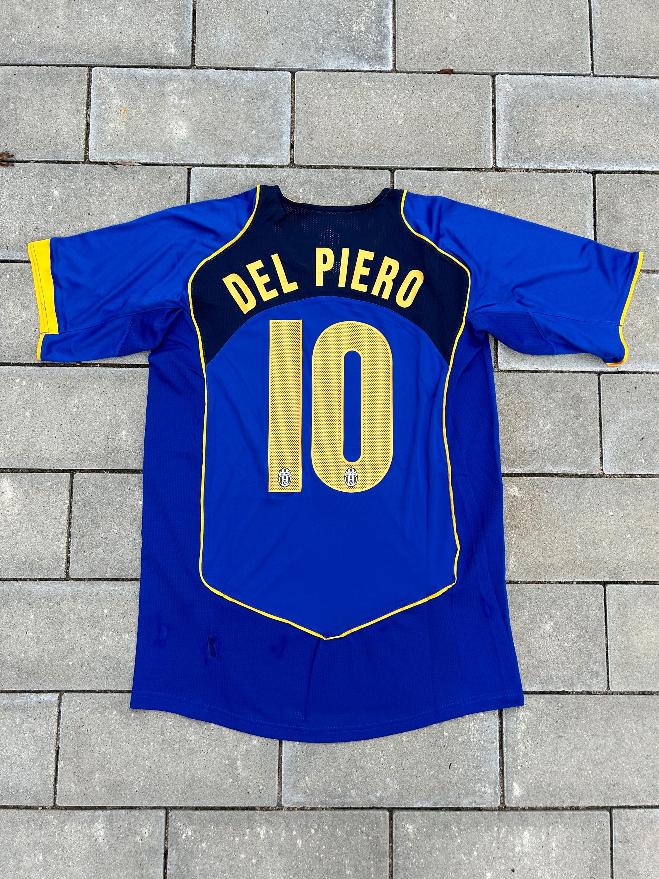 Del Piero Italy 2004 Shirt 2004/05 Juventus Authentic Away Shirt