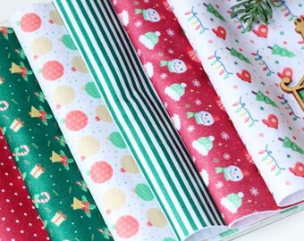 Adorno navideño personalizado impreso en fieltro, muñeco de nieve de fieltro, lunares de fieltro, tiras de campanas navideñas de fieltro Elija una hoja de fieltro de 20 x 30 cm (7,9 x 12 pulgadas)