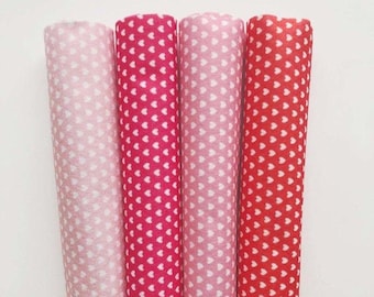 Valentinstag Filzherzen, Filzgirlande handgemacht, Deko-Girlande handgemacht, Filzbogen rot rosa 20 x 30 cm
