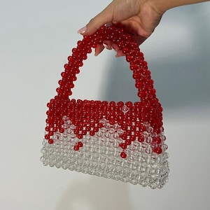 Handmade Bloody Mary Crystal Beaded Bag: Cocktail Clutch
