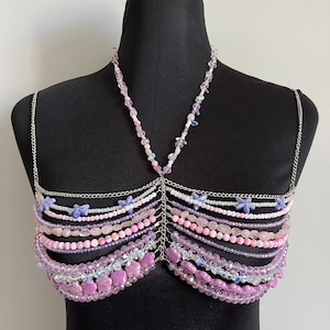 beaded bralette, beaded bra, bead bralette, bead bra, beaded crop top, bead crop top.