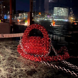 Crystal Beaded Bag | Crystal Bead Bag | Bead Bag | Beaded Bag | Crystal Bag | Bag | Crystal Beaded Bag | Crytstal Bead Bag |