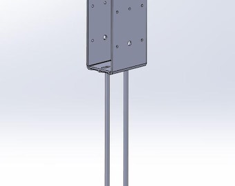 Wetset Bracket for post frame 4x6 post plans | dxf