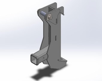 Skidsteer Receiver 2inch DXF files and plans
