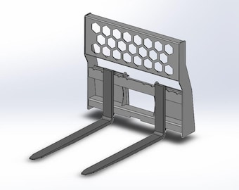 Skidsteer Forks CLASS 2 plans with DXF