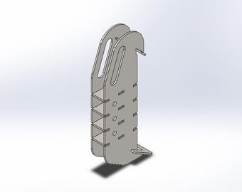Skidsteer Trailer Receiver 2inch DXF plans