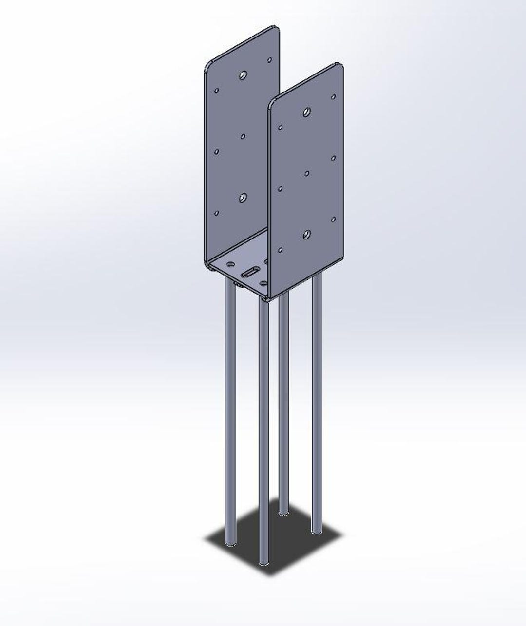 Post Mod Dxf Wetset Bracket for Post Frame 3plyx6 Post Plans | DXF - Etsy