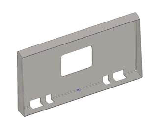 Universal Skidsteer mount plate DXF