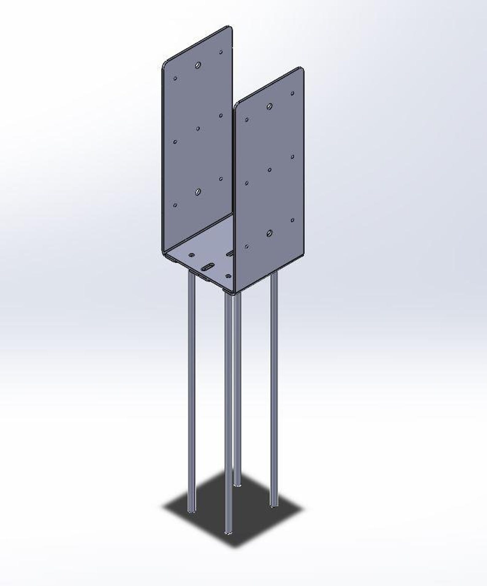 Post Mod Dxf Wetset Bracket for Post Frame 8x8 Post Plans | DXF - Etsy