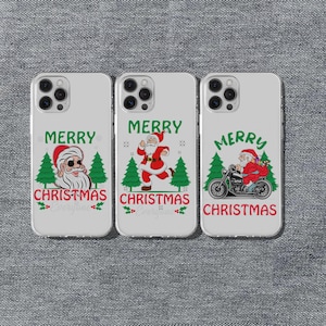 Christmas Phone Cases|Santa Claus Phone Case|Christmas Tree Phone Case|iPhone 16 15 14 13 12 11 Pro Max Plus|Samsung S24 S23 S22