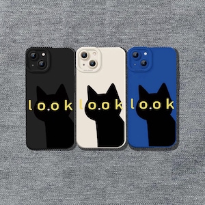 Black Cat-telefoonhoesje|Cartoon Cat-telefoonhoesje|Telefoonhoesje dieren|Schattige telefoonhoesjes|Creatieve telefoonhoesjes|iPhone 15 14 13 12 11 Pro Max|iPhone X