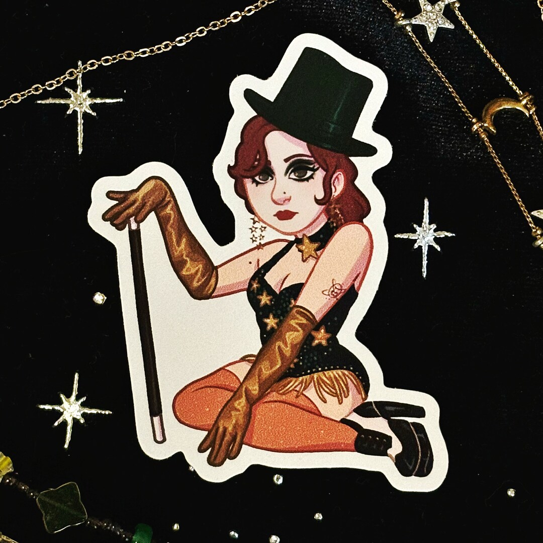 Red Wine Supernova Illustrated Chappell Roan Vinyl Sticker Waterproof