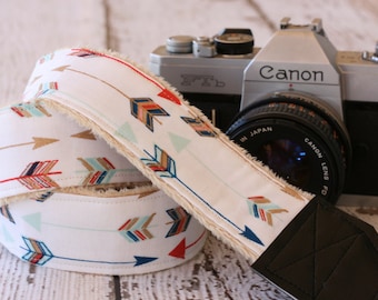 Arrow Camera Strap. dSLR Camera Strap. Camera Strap. Cute Camera Strap. Camera Strap for Nikon, Canon. Gift for Her.