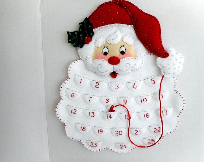Bucilla Santa Advent Calendar Etsy Bucilla Santa Advent Calendar Etsy
