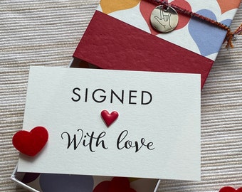 Signed with Love Message Box and Gift Bag