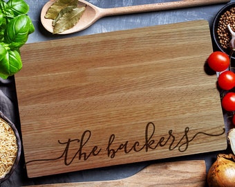 Personalized Cutting Board, Custom Cutting Board, Cheese Board, Chopping Board, Wedding gift, Christmas gift, Closing Gift (157)