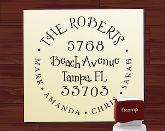 Custom address stamp SELF INKING - Cute Return Address Stamp - Fancy design style 1299 - cute wedding or christmas gift