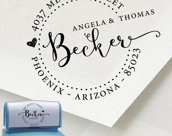 Modern Address Stamp / Calligraphy Script Address Stamp / Returning Address Stamp / Return to Stamp / Wedding Address Stamp 1162D