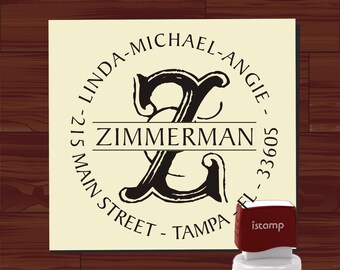 Custom SELF INKING stamp - Return Address Rubber Stamp - style MS5311- Personalized wedding or christmas gift