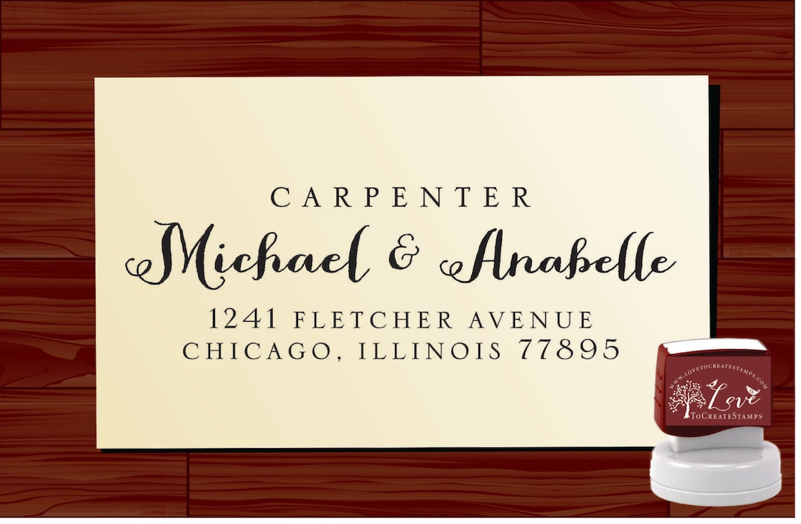 Custom Return Address Stamp SELF INKING Style 1280F Etsy