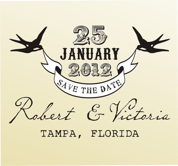 SAVE the DATE stamp / RSVP Wedding stamp / Custom Wedding Etsy