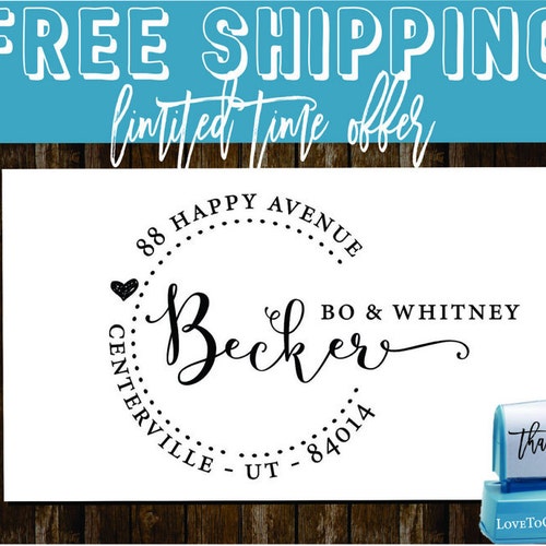Custom return address stamp self inking style 1162d etsy