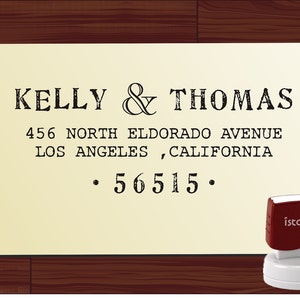 Custom  Return Address Stamp  - SELF INKING  - style 1125-  personalized wedding or christmas gift