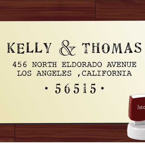 Custom return address stamp self inking style 1162d etsy