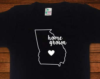 Home Grown in GEORGIA - Baby One Piece or Toddler TShirt