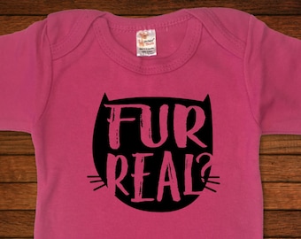 Fur Real? - One Piece Bodysuit - Funny Baby Gift