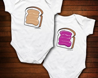 TWINS - You are the Peanut Butter to My Jelly - Funny Baby Gift